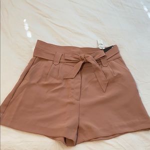 NWT Express Midi Super High Rise Shorts